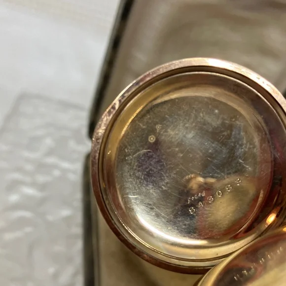 Porte & Markle Gold Pocket Watch with Chain - Picture 6 of 12